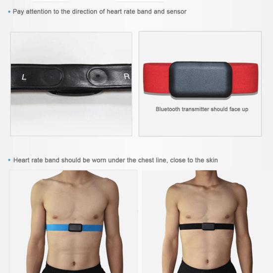 Fitness Sensor Long Battery Life Tear Resistant Soft Chest Strap Heart Rate Monitor Health