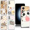 Cute Kawaii Cat Black Case For Xiaomi Redmi 11 Prime 11A 12C 13C A1 A2 Plus A3 12 4G 10 13R 5G 9A 10A 9C 10C 9i 12R Note 9T