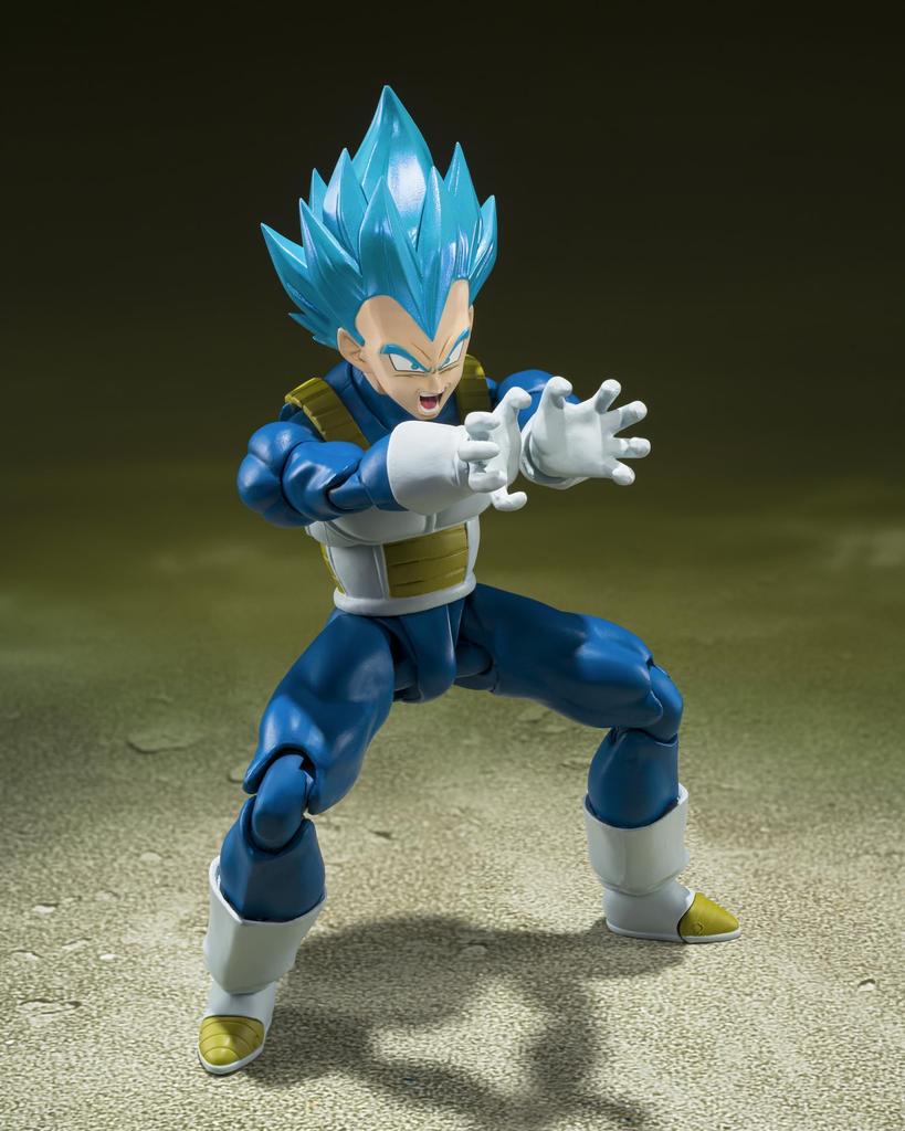 TAMASHII NATIONS Dragon Ball Super Super Saiyan God Super Saiyan Vegeta The Pride of the Saiyans 135mm PVC ABS Painted Movable Figure S.H.Figuarts - -