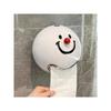 1pc Cartoon Toilet Paper Holder, Wall-Mounted Bathroom Tissue Box, Creative Paper Towel Box, Punch-Free, Waterproof