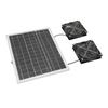 Solar Powered Exhaust Fan Kit 75W Monocrystal Silicon IPX7 Waterproofing 6.7in Dual Solar