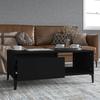  Coffee Table, Black, 90x50x36.5 Cm, Wood-based Material