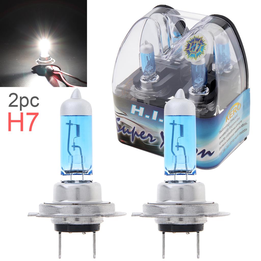 2pcs 12V H11 55W 6000K White Light Super Bright Car Xenon Halogen Lamp Auto Front Headlight Fog Bulb