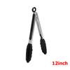 LMETJMA 3 In 1 Silicone Kitchen Cooking Tongs Set Stainless Steel Nonstick Food Tongs with Silicone Tips BBQ Grilling Tong JT303