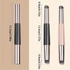 Silicone Lip Brush Portable Concealer Foundation Brush Double Head Smudge 2-in-1 Soft with Cap Round Head Makeup Brush
