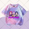 KPop Demon Hunters Boys Girls Fashion T-shirts Kids Cute Clothes Cartoon Anime Graphic Print Children Short Sleeves Party Gifts