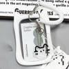 Kawaii Cat Transparent Acrylic Luxurious Photocard Holder Kpop Idol Card Protector Creative Bag Pendant Campus ID Storage Bags