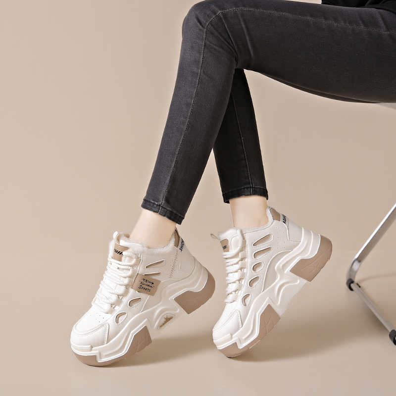 Cold Key Height Black Boots Women Casual Women's White Shoes Luxury Brand Women's Sneakers Sports Loafers 2025summer Shoses