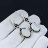 Mother Of Pearl Gemstone 925 Sterling Silver Earring, Boho Silver Jewelry Dangle Earrings, Gifts For Valentine Gifts For Her