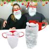 Santa Beard Face Masks Adult Christmas Mouth Covers Xmas Party Ornaments Props Event Supplies