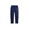 Polo Solid Color Lace-Up Mid-Rise Slim Fit Straight Leg Casual Pants Men Pants Dark-Blue MNPOPNT1BQ20420-410