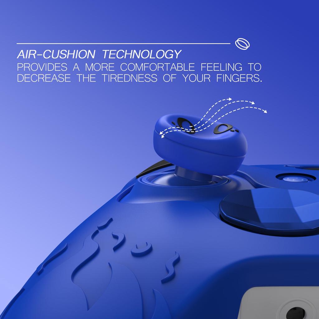 PlayVital Cute Demon Silicone Cover for Xbox Elite Wireless Controller Series 2, Includes Thumb Grip Caps (Blue)