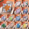 Nordic Abstract Art Flower Print Pillowcase Short Plush Pastoral Simple Home Sofa Cushion Car Cushion