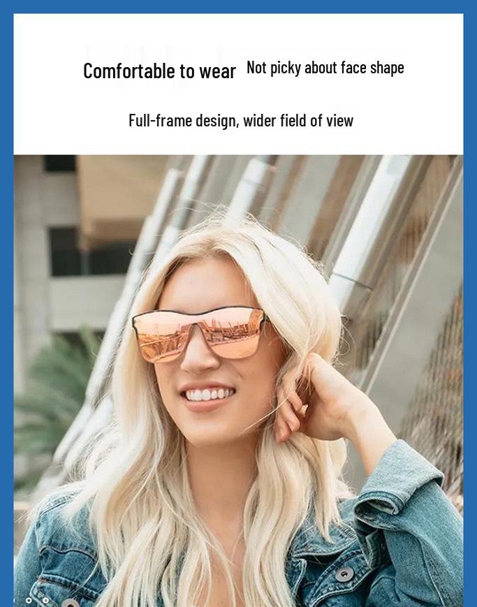 Polarized Sports Sunglasses with Custom Logo - Stylish Japanese & Korean Design