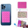 1pcs Multifunctional Mobile Phone Silicone Suction Cup 24 Square Mobile Phone Single-Sided Case AntiSlip Holder Mount Suction