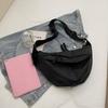 New Fashion Commuter Shoulder Bag Casual Versatile Dumpling Bag Solid Color Lightweight Large Capacity PU Crossbody Bag