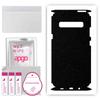apgo Protective Skin Sticker for the Back+sides Compatible with Samsung Galaxy S10 5G, Full Wrap Film, Foil, Vinyl - Pattern Matte Black
