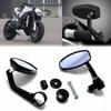 Motorcycle 7/8\ Handle Bar End Rearview Side Mirrors For Ducati Honda Yamaha KTM Etc