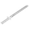 6 Inch 0-150mm Stainless Steel Gauge Standard Ruler Scale Depth Length Gauge Marking Measuring Tool with Detachable Clip