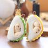 1Pc Cute Fruit Durian Pendant Plush Toy Schoolbag Pendant Doll Keychain Car Keychain Pendant Couple Keychain Gift