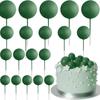20 Pcs Mini Balloon Cake Topper Decorations with Gold Balls On Sticks - Cake Picks for Birthday, Wedding, and Party Decorations