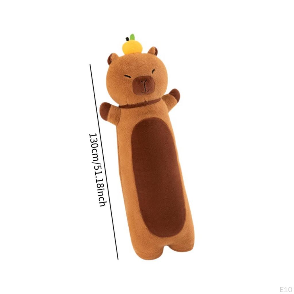 Capybara Body Plush Toy Soft Doll Collectible Long Pillow for Adults