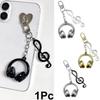 1PC Mobile Phone Pendants Y2K Keychains Airpods Pendant Pendants Minimalist Style Music Note Design Cool Multicolor