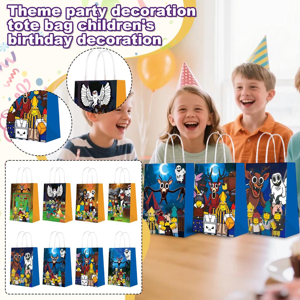 Game Forest Night Theme Party Decoration Handbag Children's Birthday Decoration