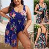 New Printed Plus Size Swimwear Women High Waist Swimsuit Female One Pieces Bathing Suit Tankini Swimsuits Beachwear