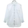 Celine Striped Pattern Long Sleeve Cotton Shirt White Men's Used