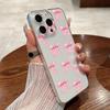 Bowknot Print Clear Hard PC Case Shell For iPhone 16 Pro Max 15 Pro 14 13 12 11 Lens Protection Slim Shockproof Transparent Phone Cover