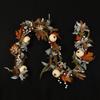 Fall Garland, 6FT Autumn Garland, Pumpkin Berries Maple Leaves Handmade Garland For Home Indoor Outdoor Halloween Thanksgiving Decoration