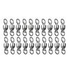 20Pcs Bearing Fishing Swivel Stainless Rolling Swivels Barrel Swivel Line Connector Heavy Duty Fishing Tackle Accessory
