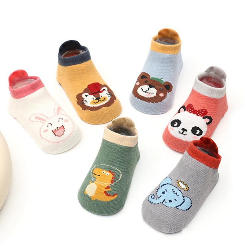 Baby Anti Slip Cartoon Short Socks Glued Sole Floor Socks Kids Socks