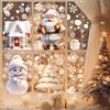 PVC Christmas Window Stickers Snowman Snowflake Santa Claus Window Electrostatic Sticker Merry Christmas Decals Home Decoration