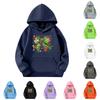 Child Fashion Lightweight Long Sleeve Pullover With Pockets Print Hoodie