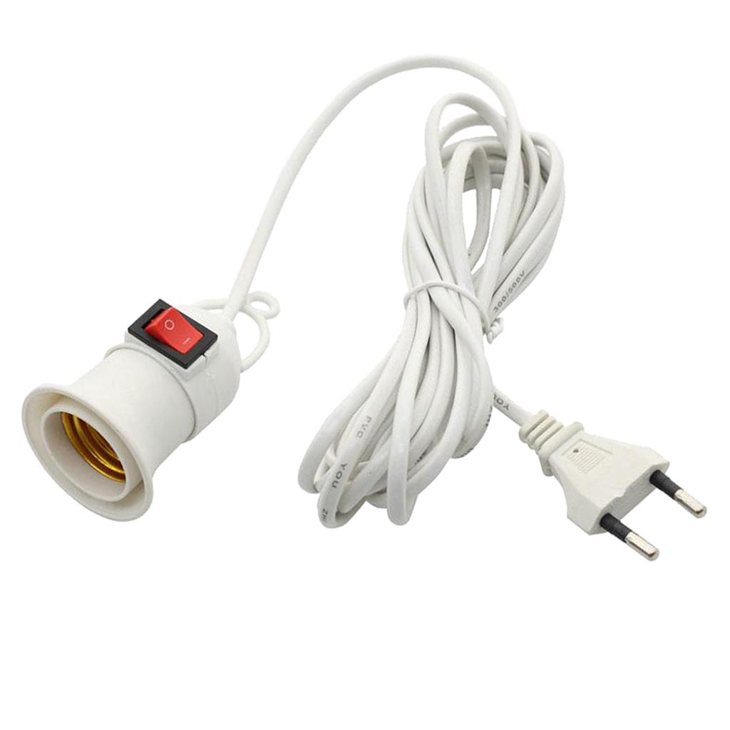 E27 Haning Indoor Plants Light Holder Warehouse Lampholder W/ Cable EU Plug