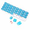31 Grids Keyboard-type Pill Box Detachable Personal Pill Dispenser Portable Pill Organizer for One Month/Pill Container for Vita