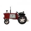Wm Widdop Miniature Clock Tractor Red & Black Roman Dial