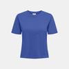 Women's Short Cotton Rex T-shirt with Round Neck