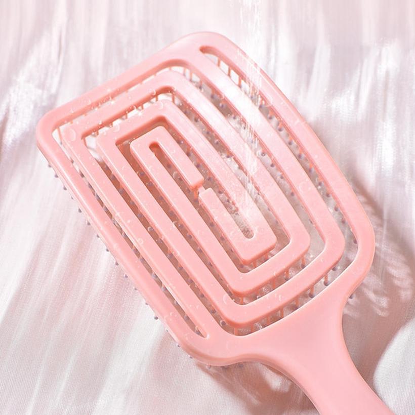 Профессиональная расческа-детанглер для волос, легкая дорожная, для женщин, для кудрявых волос, вентилируемая, для быстрой сушки феном, для укладки, массажная расческа для волос