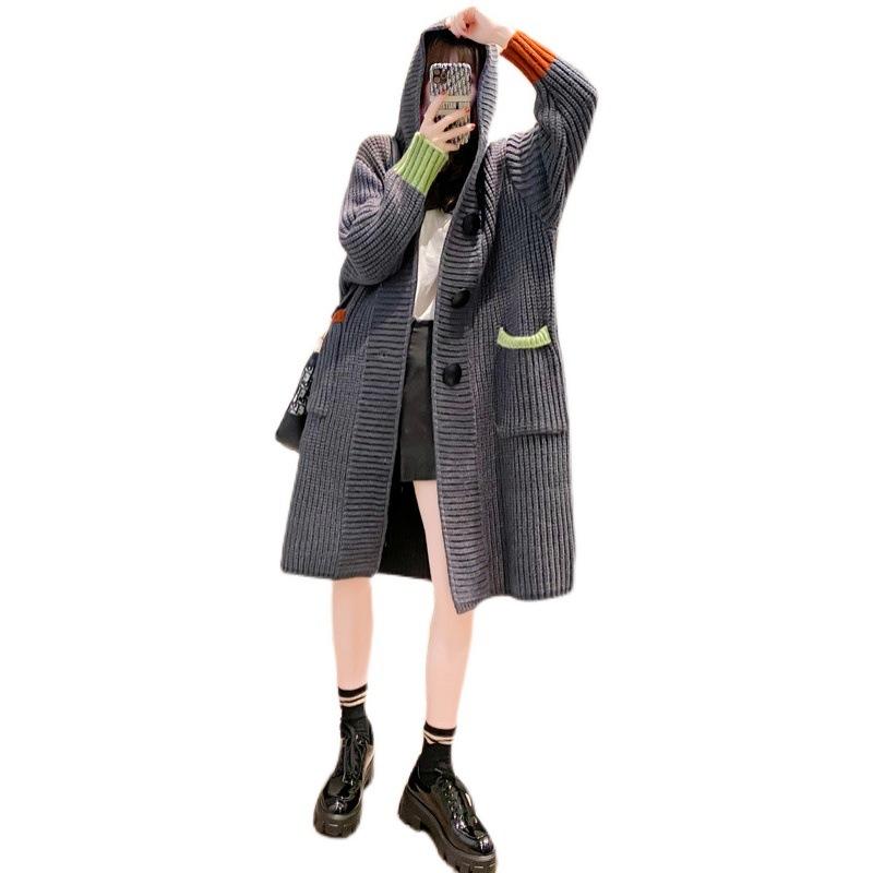 Fashion Elegant Warm Autumn Winter Sweater Cardigan Women Twist Knitted Winter Sweater Cardigan Casual Autumn Cardigan