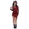 A Nightmare On Elm Street Womens/Ladies Freddy Krueger Costume Dress