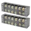 Terminal Strip Block Large Current Easy Wiring Ground Circuit Terminal Block 600V 60A 6 Positions