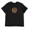 Buddhist Dharma Wheel Prismatic T-Shirt Tees Cute Tops Mens T Shirt Graphic