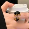 1PCS Cute Dachshund Ring Fashion Women's Accessories Personality Decompression Design Ring