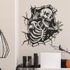 Fun-f184 Halloween Broken Wall Skull Bedroom Living Room Porch Home Beautification Decorative Wall Stickers