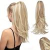 Synthetic Wavy Claw Ponytail Wig Extensions Long Ponytail Wig For Women Party Wear