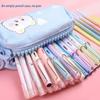 Creative Large Capacity Cartoon Animal Dog Pencil Case Kawaii Pencilcase School Supplies Pencil Bag Capacity Stationery Gifts