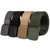New Unisex Canvas Tactical Belt - No Metal Buckle, Woven Design, Ideal for Military Training.